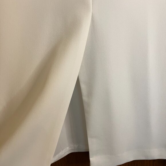 Kasper White Maxi Pencil Skirt Size 16 - Picture 3 of 6